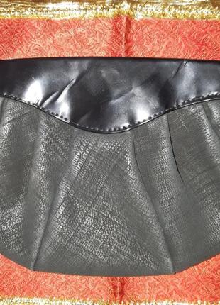 Шикарный кожаный клатч сумочка косметичка4 фото