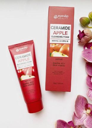 Очищаюча пінка з яблуком і керамідами eyenlip ceramide apple cleansing foam