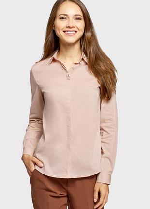 Нежный тренд весны нюдовая кремовая рубашка блуза от бренда lucia6 фото