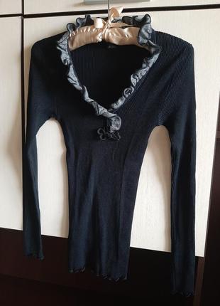 Шелковая шерстяная кофта блуза artimaglia италия