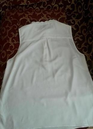 Базовая блузка h&m с воротником стойкой4 фото