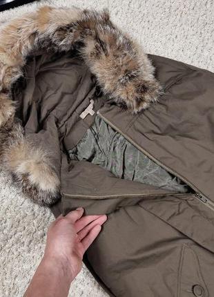 Премиальная женская куртка sandro paris оригинал с натуральным мехом  max mara acne4 фото