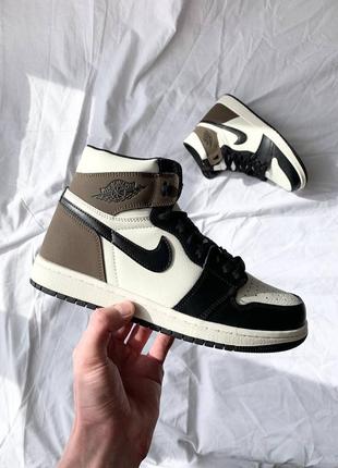 Кросівки nike air jordan 1 retro high dark mocha кроссовки