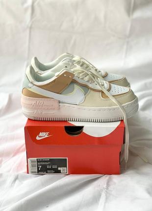 Кросівки nike air force shadow beige кроссовки9 фото