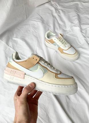 Кросівки nike air force shadow beige кроссовки1 фото