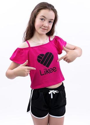 Блузка футболка топ на бретелях