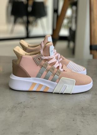 Жіночі кросівки adidas eqt bask adv (пудра, персикові)