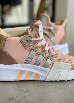 Женские кроссовки adidas eqt bask adv (пудра, персиковые)6 фото