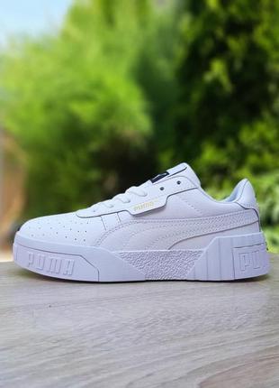 Кроссовки мужские puma cali (белые)3 фото