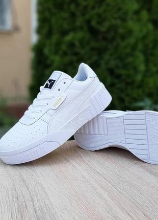 Кроссовки мужские puma cali (белые)4 фото