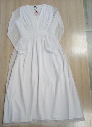 Идеальное белое платье2 фото