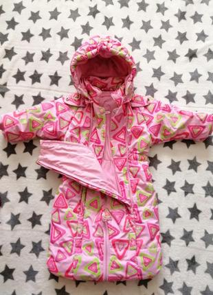 Комбинезон деми, весна/осень, комбинезон трансформер +шапка