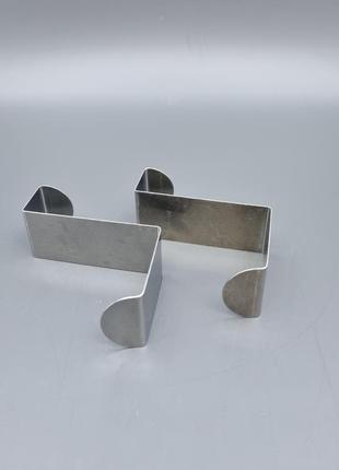 Набір 2 шт гачки тримач металеві вішалка гачок нержавіюча сталь6 фото