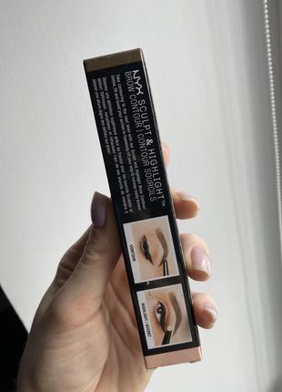 Nyx sculpt highlight brow contour олівець для брів хайлайтер3 фото