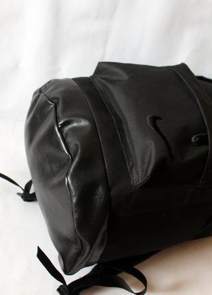 Городской рюкзак черного цвета ручная работа мужской женский унисекс от производителя черный прогулочный трендовый ранец5 фото