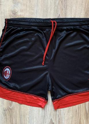 Мужские винтажные футбольные шорты lotto ac milan