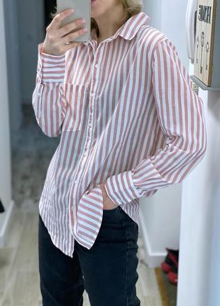 Рубашка бойфренд h&m 5