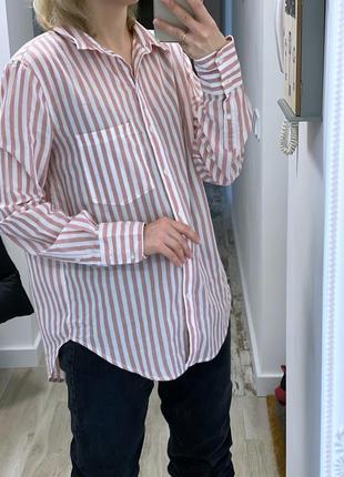 Рубашка бойфренд h&m 7