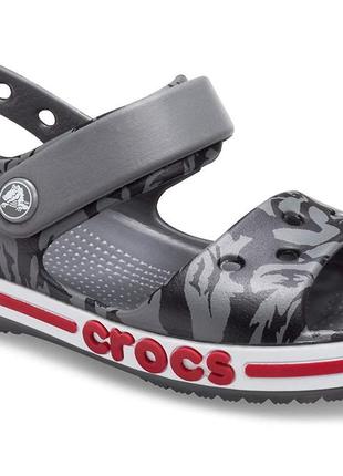 Детские босоножки crocs bayaband printed, 100% оригинал