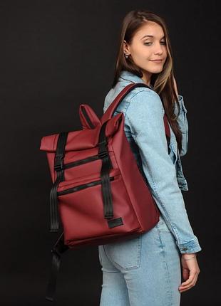 Хіт сезону рюкзак рол бордо