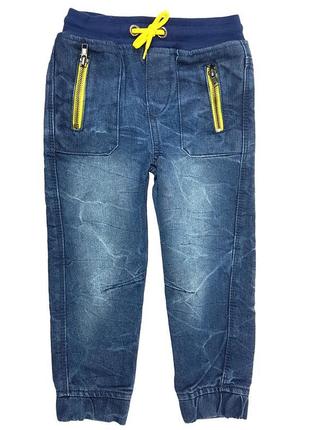 Джинсовые джоггеры, джинсы для мальчика 1,5 - 2 года, размер 92, kiki&koko
