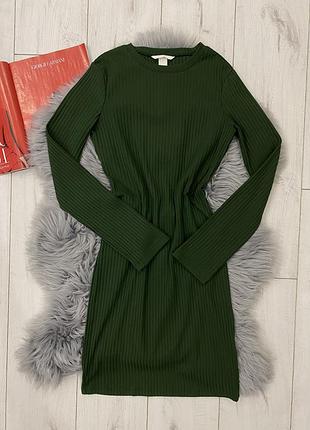 Базовое платье резинка h&m s m 2