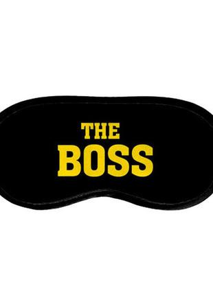 Маска для сну (на очі) з принтом "the boss"