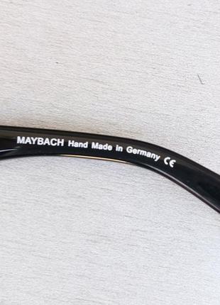 Maybach очки мужские солнцезащитные синие с зеркальным напылением в золоте6 фото