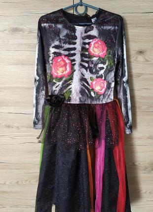 Детский костюм, платье ведьма, ведьмочка на 11-12 лет на хеллоуин