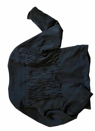 Чорний піджак з висульками moves3 фото