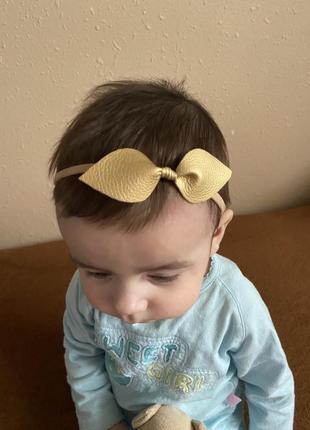 Плвязка, аксессуар, украшение, ручна робота, бантик, бант