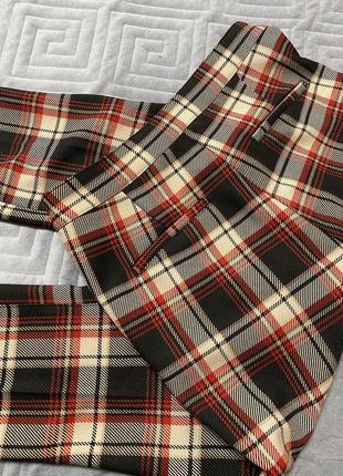 Штани штани в шотландську клітку довжина до щиколотки7 фото