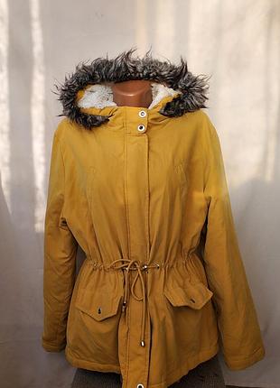 Куртка желтая с утеплителем