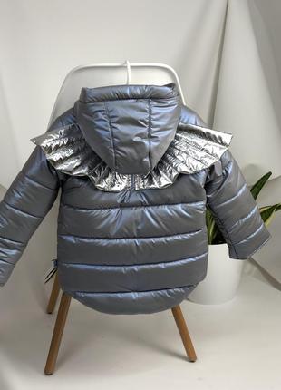 Демісезонна куртка на флісі з крилами ангела6 фото