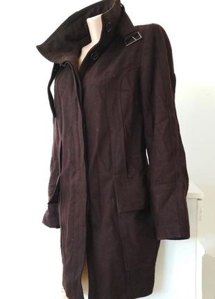 Zara пальто куртка курточка довге коричневе коричневий