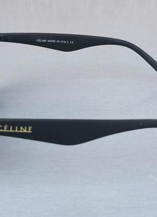 Celine очки кошечки женские солнцезащитные черные узкие модные3 фото