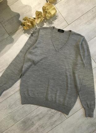 Пуловер свитер шерстяной 💯 % мериносовая шерсть