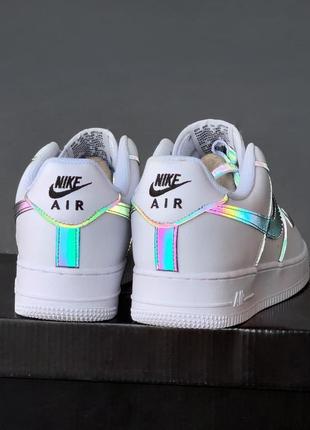 Nike air force 1 white chameleon рефлектив3 фото