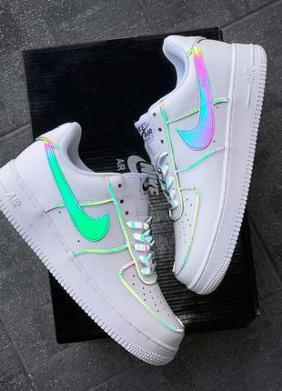 Nike air force 1 white chameleon рефлектив4 фото