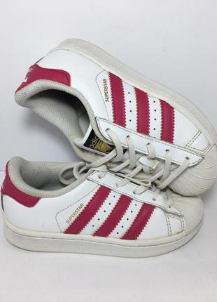 Оригінальні шкіряні кросівки adidas superstar