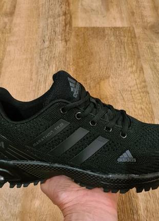 Кросівки чоловічі адідас (adidas) marathon tr 26 сітка чорний