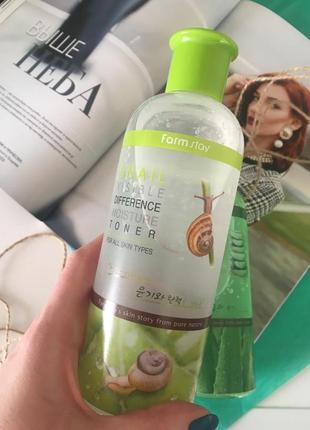 🐌farmstay visible difference moisture toner snail —  увлажняющий тонер со слизью улитки2 фото