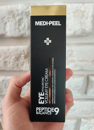 Омолаживающий крем для век с пептидами medi peel peptide 9 hyaluronic volumy eye cream2 фото