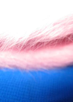 Мохерова рожева шапочка дитяча, км09184 фото