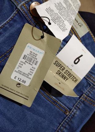 Супер стрейч скінні primark ( denim co) uk6,євро 34, наш 40/42/443 фото