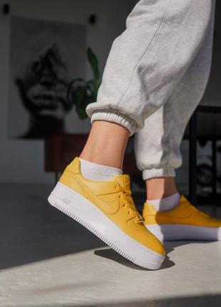 Nike air force 1 low yellow white жовті жіночі кросівки жовті жіночі кросівки найк