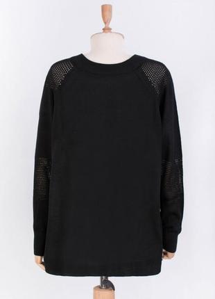 Стильная черная акриловая кофта свитер красивый большой размер батал2 фото