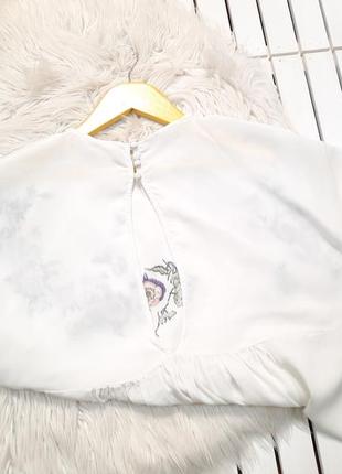 Белая блуза блузка с вышивкой вискоза lost ink p. 3xl3 фото