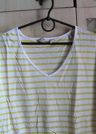 Полосатая блуза - футболка на резинке от tchibo (германия) 44/46 евро4 фото