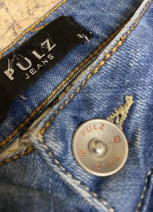 Джинсы pulz jeans голубой деним3 фото